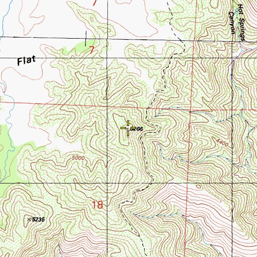 Topographic Map of Johnston Ridge, CA