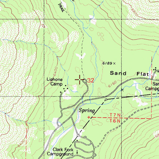 Topographic Map of Sequoia Camp GSA, CA