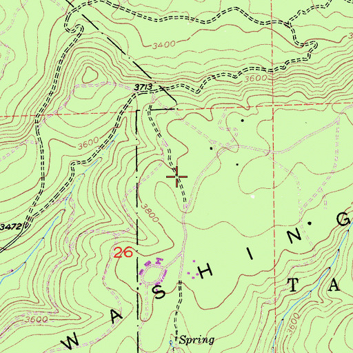 Topographic Map of CYA Camp, CA