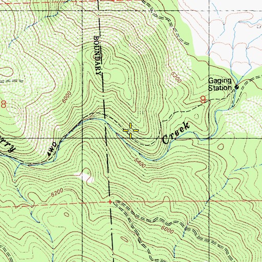 Topographic Map of Franklin Cabin, CA