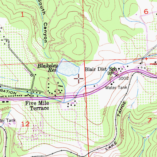 Topographic Map of Placerville Ranger Station, CA