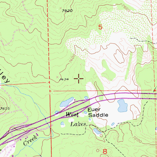 Topographic Map of Donner Summit Recreation Site, CA