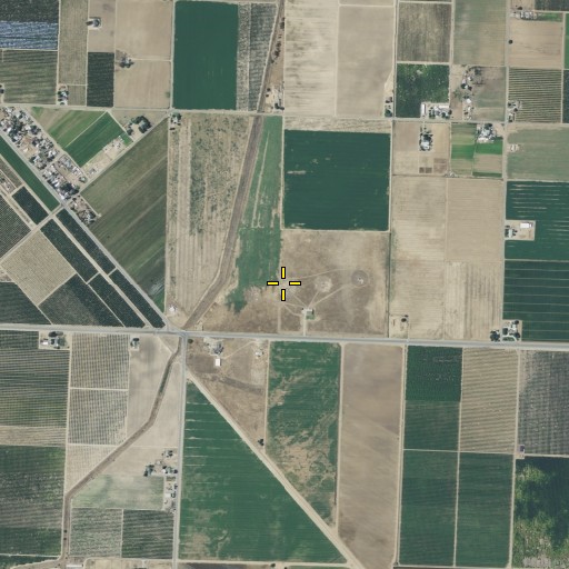 Aerial/Satellite Image of KFRE-AM (Fresno), CA