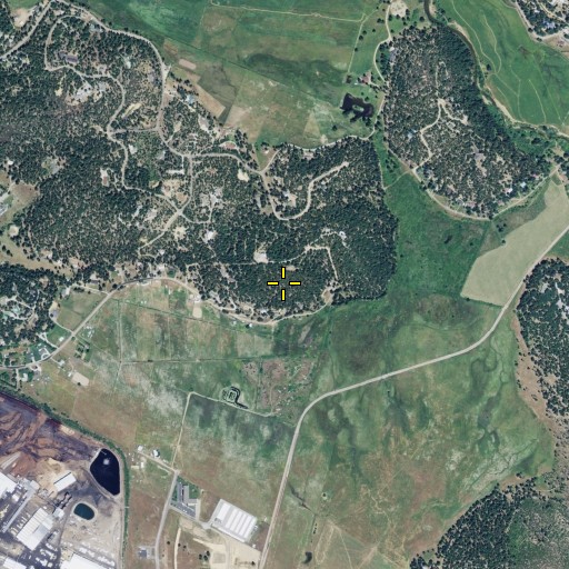 Aerial/Satellite Image of KPCO-AM (Quincy), CA