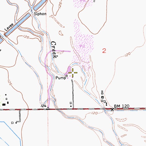 Topographic Map of KIQS-AM (Willows), CA