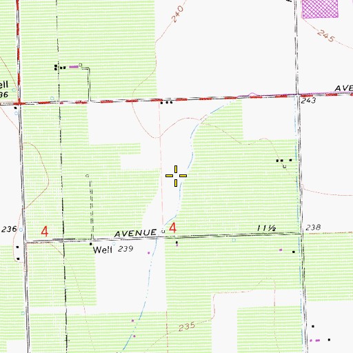 Topographic Map of KJDN-FM (Madera), CA