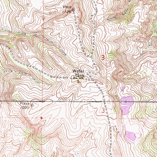 Topographic Map of KSBR-FM (Mission Viejo), CA
