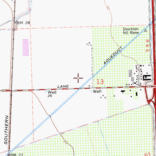Topographic Map of KFMR-FM (Stockton), CA