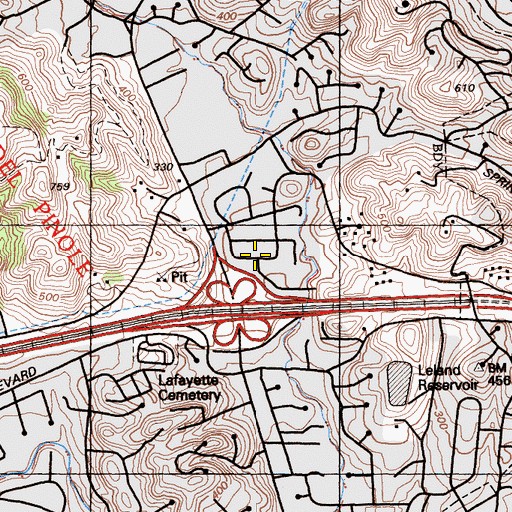 Topographic Map of KKISFM-FM (Walnut Creek), CA