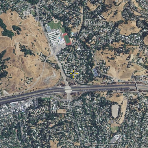Aerial/Satellite Image of KKISFM-FM (Walnut Creek), CA