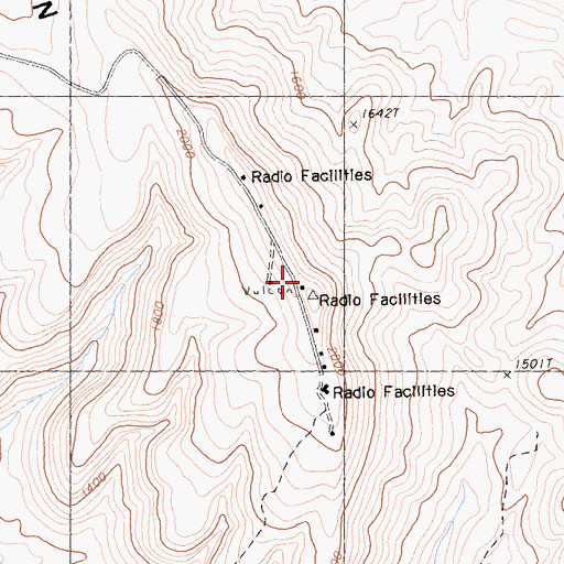 Topographic Map of KECY-TV (El Centro), CA