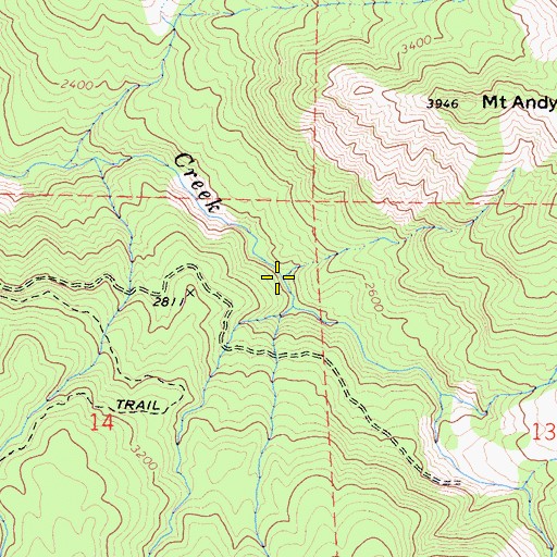 Topographic Map of Benbow 1-041 Dam, CA