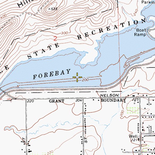 Topographic Map of Thermalito Forebay 1-054 Dam, CA