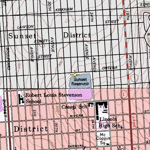 Topographic Map of Sunset North Basin 10-023 Dam, CA