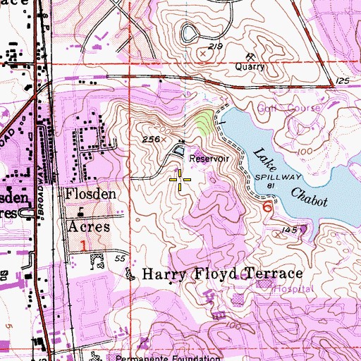 Topographic Map of Fleming Hill Number 2 14-004 Dam, CA