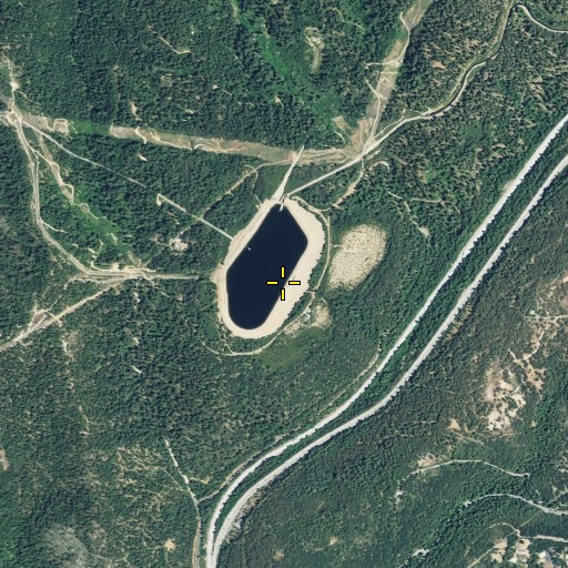 Aerial/Satellite Image of Drum Forebay 97-020 Dam, CA