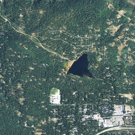 Aerial/Satellite Image of El Dorado Forebay 97-053 Dam, CA