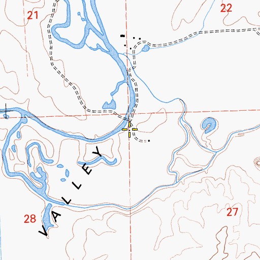 Topographic Map of McBrien 110 Dam, CA