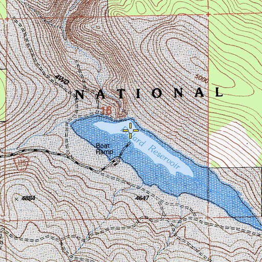 Topographic Map of Toreson 153 Dam, CA