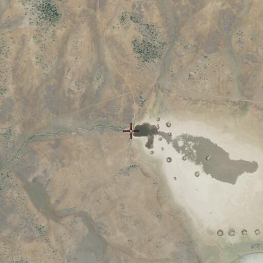 Aerial/Satellite Image of Silva Flat 232 Dam, CA