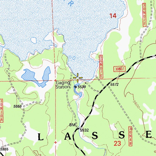Topographic Map of McCoy Flat 236-003 Dam, CA