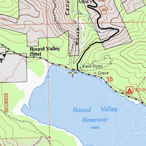 Topographic Map of Bidwell Lake 273 Dam, CA