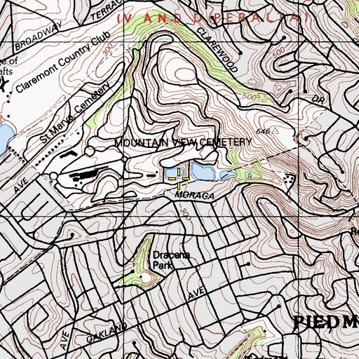 Topographic Map of Upper Edwards 591 Dam, CA