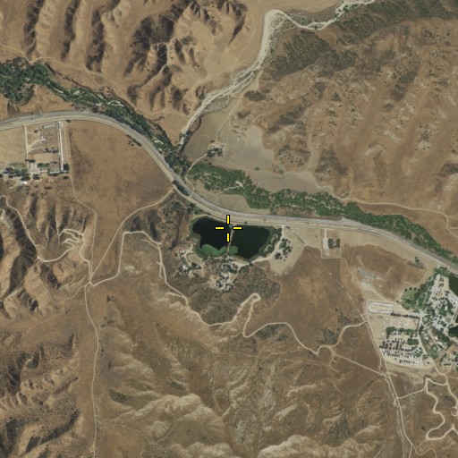 Aerial/Satellite Image of El Casco 822 Dam, CA