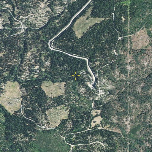 Aerial/Satellite Image of Robbs Peak 1009-006 Dam, CA