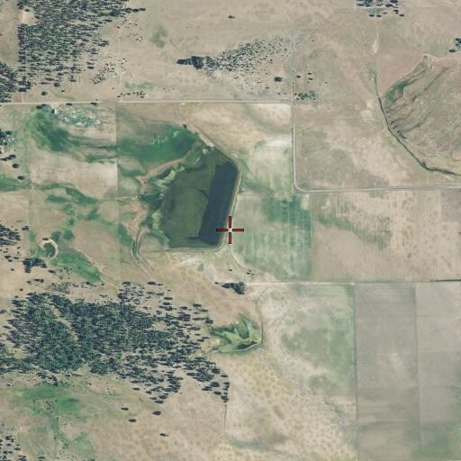 Aerial/Satellite Image of Nine Springs 1245 Dam, CA