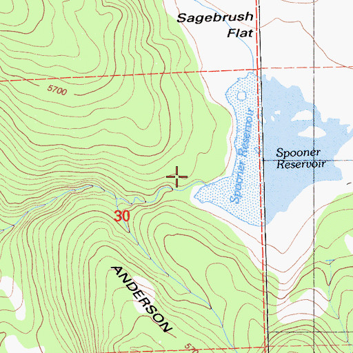 Topographic Map of Spooner 1249-005 Dam, CA