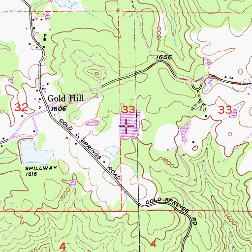 Topographic Map of Gastaldi 1466 Dam, CA