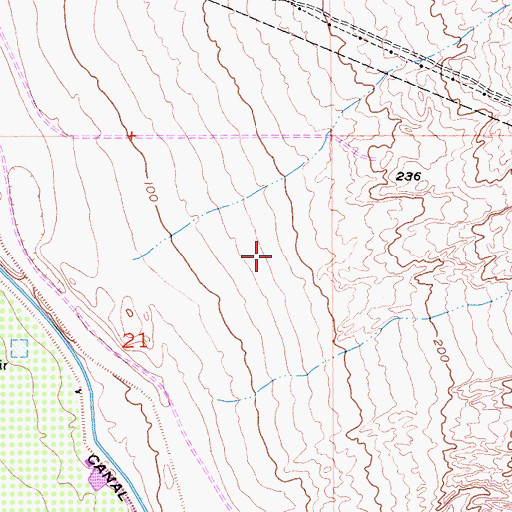 Topographic Map of East Side Detention Dike Number 2 Dam, CA