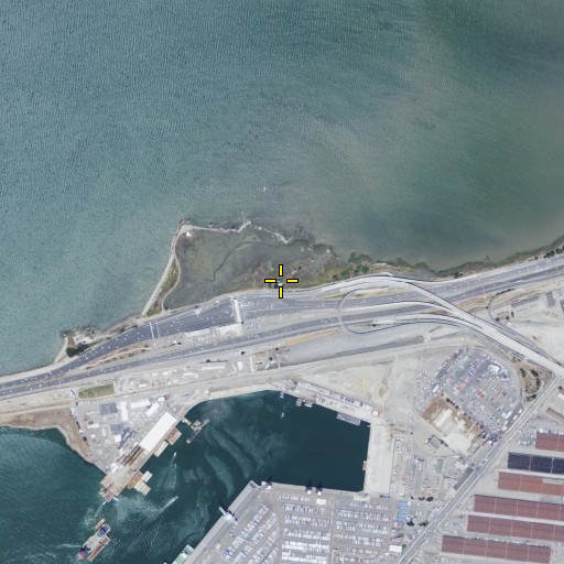 Aerial/Satellite Image of KIQI-AM (San Francisco), CA