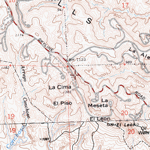 Topographic Map of KNGS-FM (Coalinga), CA