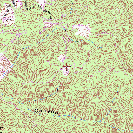 Topographic Map of KRTY-FM (Los Gatos), CA