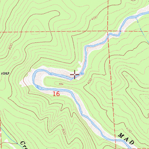 Topographic Map of City of Eureka Reservoir (historical), CA