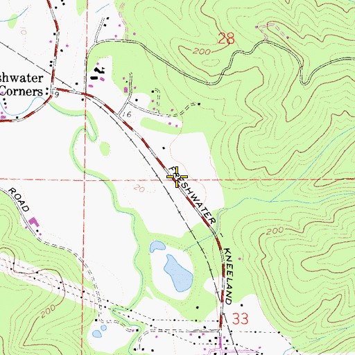 Topographic Map of Eddyville (historical), CA