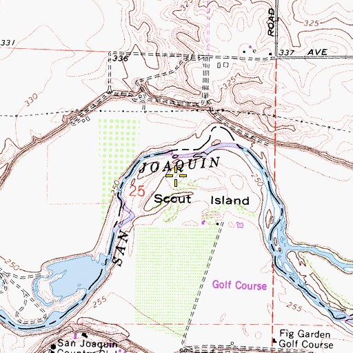 Topographic Map of Fresno Beach (historical), CA