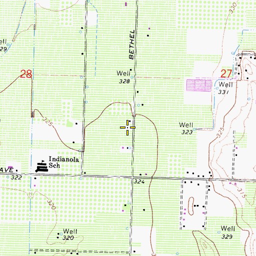 Topographic Map of Fruitvale School (historical), CA