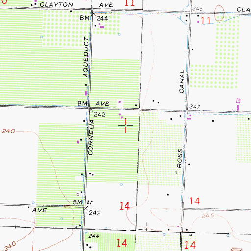 Topographic Map of Perrin School (historical), CA