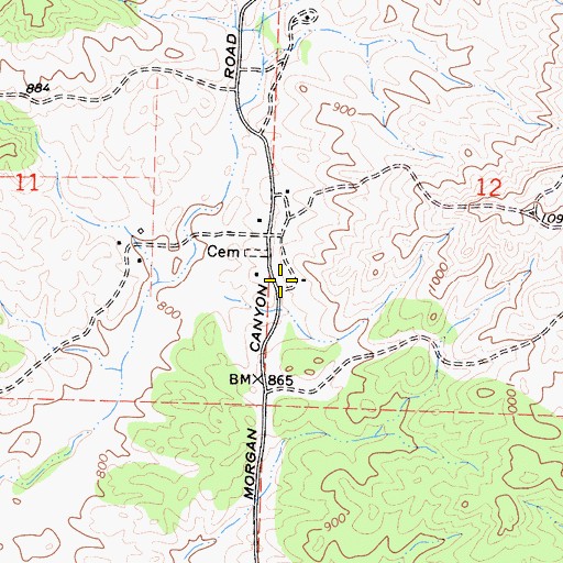 Topographic Map of Sentinel School (historical), CA