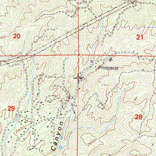 Topographic Map of Champion Mine, CA