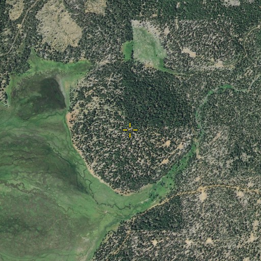 Aerial/Satellite Image of Bennett Knoll, CA