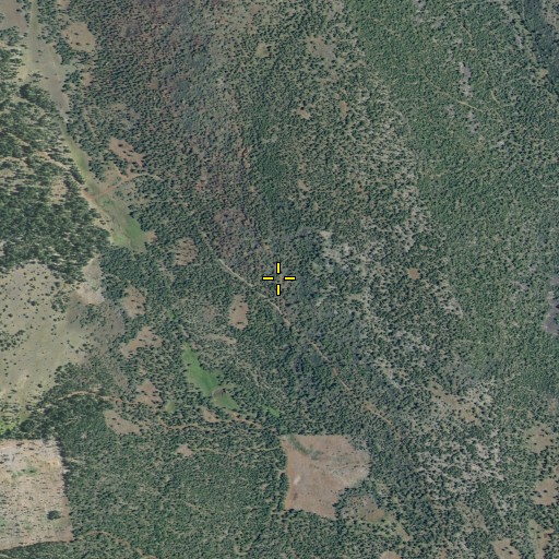 Aerial/Satellite Image of Blacks Ridge Spring, CA