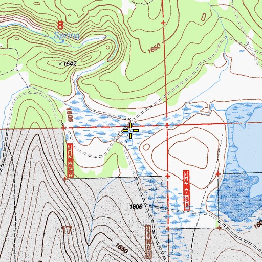 Topographic Map of Puls Camp Creek, CA