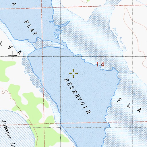Topographic Map of Silva Flat, CA