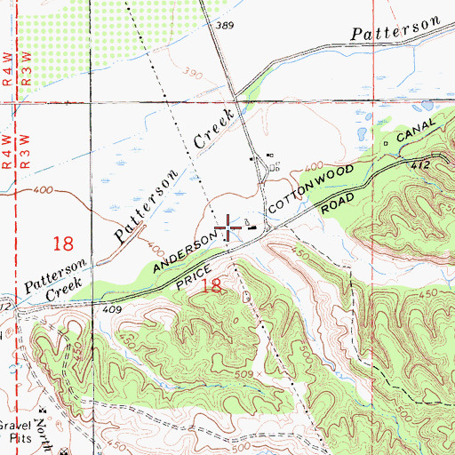 Topographic Map of Ekelund Ranch, CA