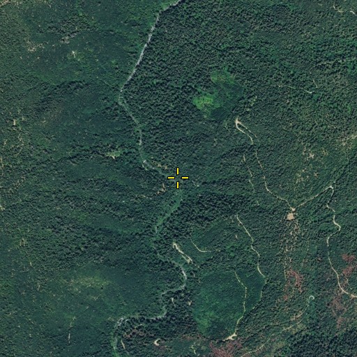 Aerial/Satellite Image of Little North Fork Campground, CA