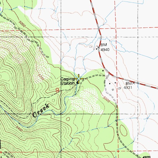 Topographic Map of Wild Bill Canyon, CA